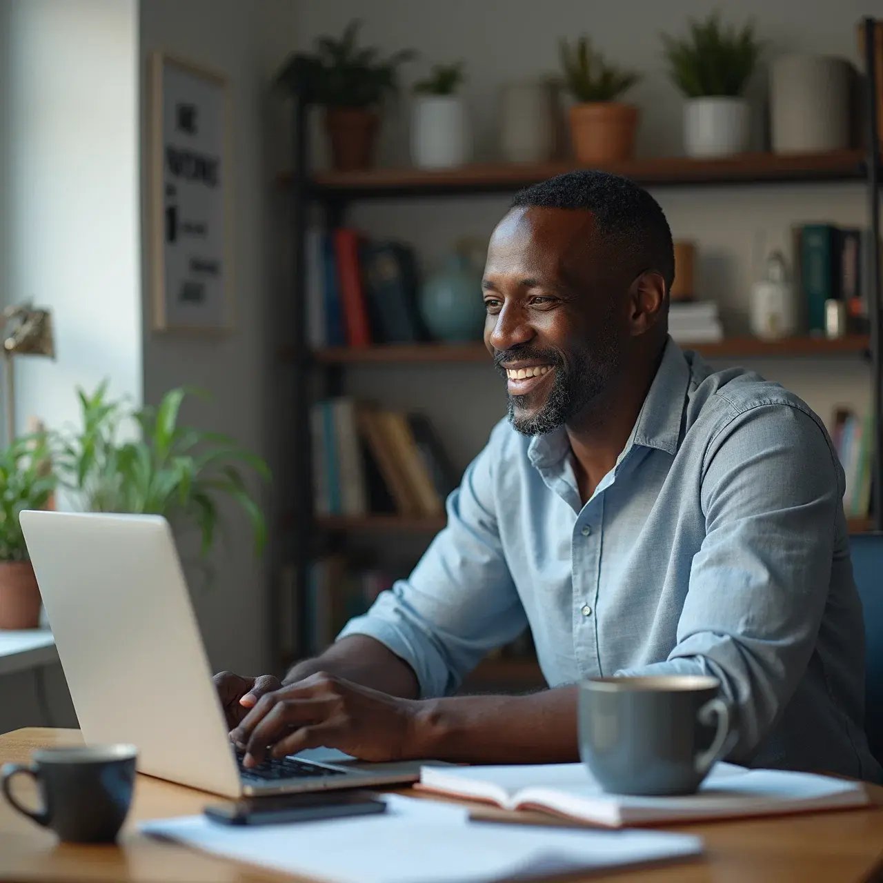 A professional black British male in his early 40s (8)